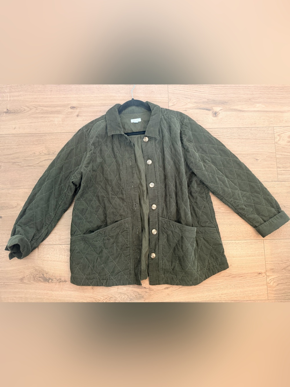 J Jill Corduroy Quilted Jacket Size Large